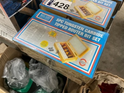 2No. ROLSON 5PC ROUTER BIT SETS