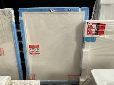 APPROX. 1200x900 ULTRA-SLIM STONE TRAY IN WHITE RECTANGLE