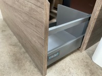 APPROX. 800 K-STORE SINGLE-DRAWER WALL-MOUNTED NEBRASKA OAK UNIT AND BASIN - 5