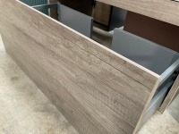 APPROX. 800 K-STORE SINGLE-DRAWER WALL-MOUNTED NEBRASKA OAK UNIT AND BASIN - 6