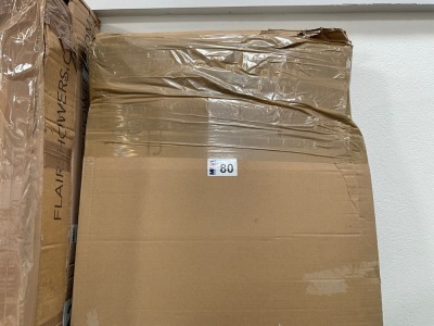 FLAIR FRAMELESS 1000 SALOON SHOWER DOOR (FFSD100BC) IN BLACK