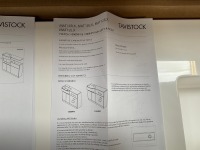 APPROX. 1000 MATCH ALL IN ONE UNIT IN OXFORD BLUE WITH RIGHT-HAND BASIN AND DOUBLE DOOR UNIT INC. INCORPORATED BACK TO WALL UNIT - 7