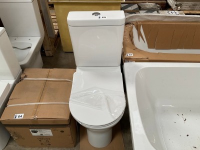 MYLIFE PRESTON COMFORT HEIGHT OPEN-BACK PAN, CISTERN AND SEAT