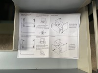 APPROX. 800 FLOORSTANDING TWO-DRAWER VANITY UNIT IN PISTACHIO GREEN WITH BASIN - 6