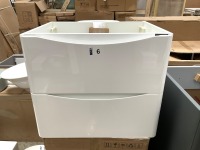 MYLIFE SOFIA 600 TWO-DRAWER WALL-MOUNTED UNIT AND BASIN IN WHITE GLOSS - 4