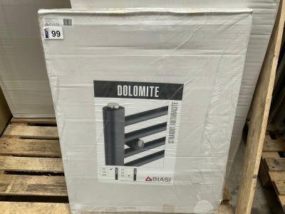 APPROX. 800x600 ANTHRACITE STRAIGHT LADDER RAIL COMPLETE