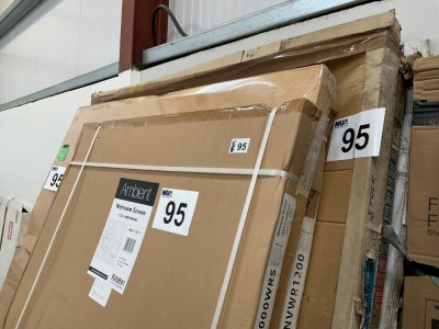 QUANTITY OF ASSORTED WETROOM SCREENS