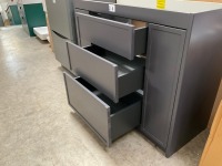 ROPER RHODES CONCIERGE 1000 FLOOR-MOUNTED FIVE-DRAWER UNIT IN MATTE CARBON WITH BASIN - 8