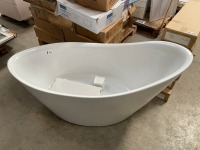 APPROX. 1500x720 CONTEMPORARY DOUBLE ENDED FREESTANDING BATH - 2