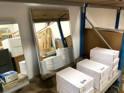 EX-DISPLAY APPROX. 500x700 MIRROR WITH CHROME EDGING