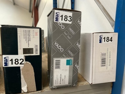 VADO ROUND MINI SHOWER KIT WITH INTEGRATED OUTLET IN BLACK