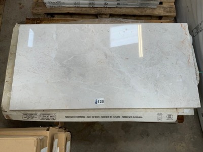 APPROX. 9.36M&sup2; AUGUSTUS PEARL TILES 60x120 (GLOSS)