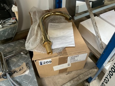 BURLINGTON RIVIERA THREE-HOLE BATH SET IN GOLD