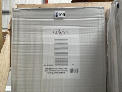 APPROX. 1600x500 ANTHRACITE STRAIGHT LADDER RAIL COMPLETE