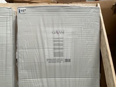 APPROX. 1600x600 ANTHRACITE STRAIGHT LADDER RAIL COMPLETE