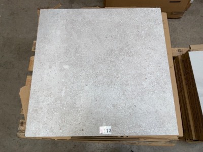 APPROX. 25.88M&sup2; GLAMSTONE WHITE TILES 75x75