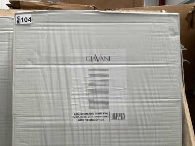 APPROX. 1600x600 ANTHRACITE STRAIGHT LADDER RAIL COMPLETE