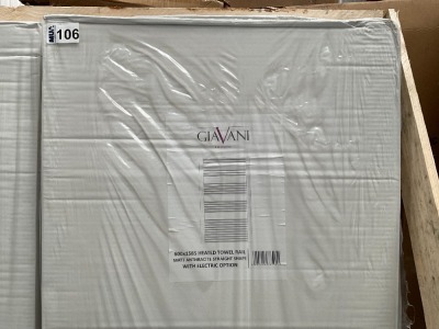 APPROX. 1600x600 ANTHRACITE STRAIGHT LADDER RAIL COMPLETE