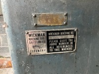 WICKMAN 3-PHASE GRINDING MACHINE - 6