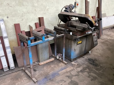 FMB ORION SEMI-AUTOMATIC 3-PHASE BANDSAW & ROLLER TABLE