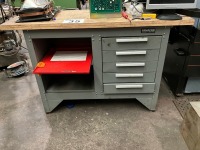 APPROX. 4.6ft 6 x 2ft WORKBENCH WITH DRAWERS