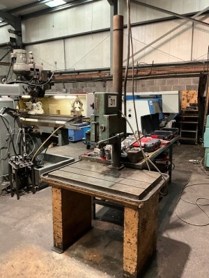 3 PHASE PILLAR DRILL WITH TABLE