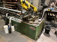 BIANCO MOD350 3 PHASE SEMI-AUTOMATIC BANDSAW, C/W 2No. ROLLER TABLES - 2