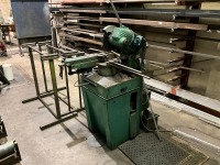 SUPER BROWN SPECIAL 3 PHASE METAL SAW C/W 2No. ROLLER TABLES