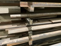 5 LEGGED 11-TIER METAL STORAGE RACK & CONTENTS - 11