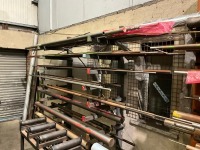 3 LEGGED 11-TIER METAL STORAGE RACK & CONTENTS - 4