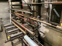 3 LEGGED 11-TIER METAL STORAGE RACK & CONTENTS - 5