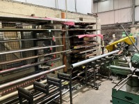 3 LEGGED 11-TIER METAL STORAGE RACK & CONTENTS - 8