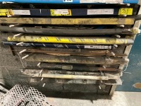 METAL WALL RACK TO INC. ASSORTED WELDING RODS - 4