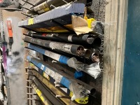 METAL WALL RACK TO INC. ASSORTED WELDING RODS - 6