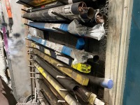 METAL WALL RACK TO INC. ASSORTED WELDING RODS - 7