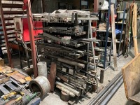 8-TIER DOUBLE-SIDED METAL RACK & CONTENTS