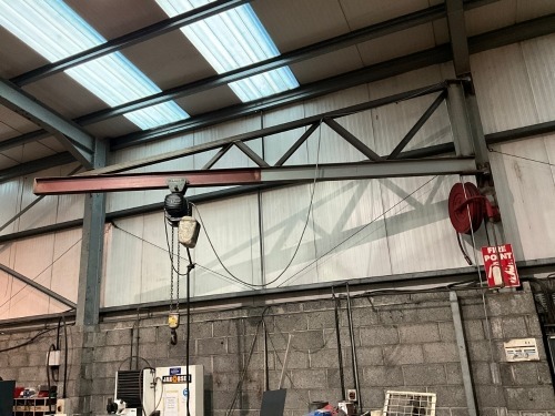 SWING CRANE WITH ELECTRIC CHAIN HOIST