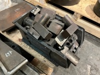 2No. PLASTIC CRATES OF ASSORTED JAWS TO SUIT LATHE CHUCKS