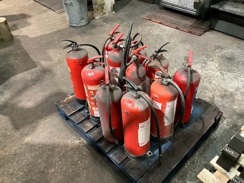 APPROX. 11No. FIRE EXTINGUISHERS