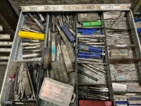 14 DRAWER METAL CABINET & CONTENTS - 8