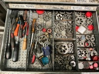 14 DRAWER METAL CABINET & CONTENTS - 10