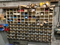 PIGEON HOLE SHELVING & CONTENTS