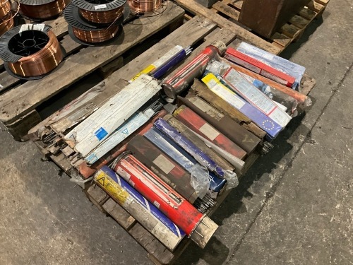 PALLET LOT TO INC. ASSORTED WELDING RODS