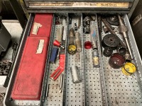 15 DRAWER METAL CABINET & CONTENTS - 8