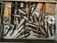 15 DRAWER METAL CABINET & CONTENTS - 15