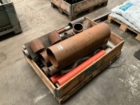 WOODEN CRATE TO INC. ASSORTED METAL PIPE - 2