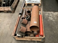 WOODEN CRATE TO INC. ASSORTED METAL PIPE - 3