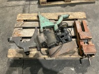 PALLET LOT TO INC. HURON ENGINEERS VICE & LATHE STEADYS