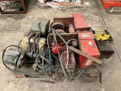 PALLET LOT TO INC. 2No. 3 PHASE OVERHEAD CHAIN HOISTS