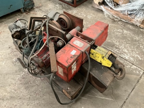 1No. 3 PHASE OVERHEAD CHAIN HOISTS